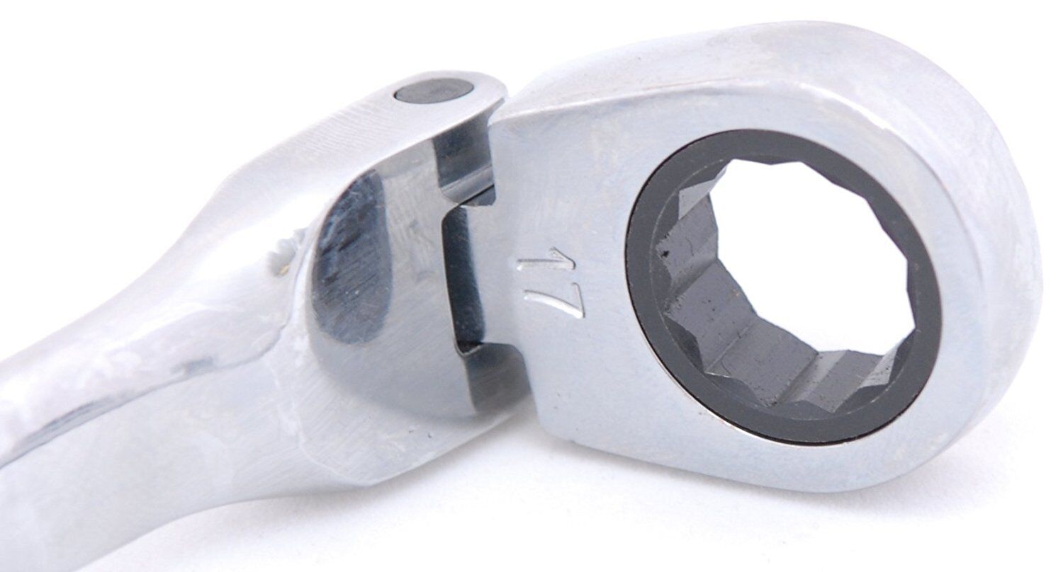 FLEXIBLE HEAD RATCHET COMBINATION SPANNERS 8-17mm (SET OF 6)