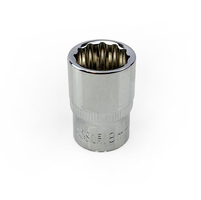18mm SOCKET 1/2 DRIVE 12-POINT