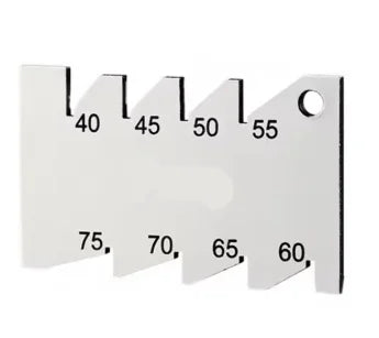 Valve Angle detection tool valve angle ruler measuring angle 40 * 45 ° 50 * 55 ° 60 ° 65 ° 70 ° 75 *