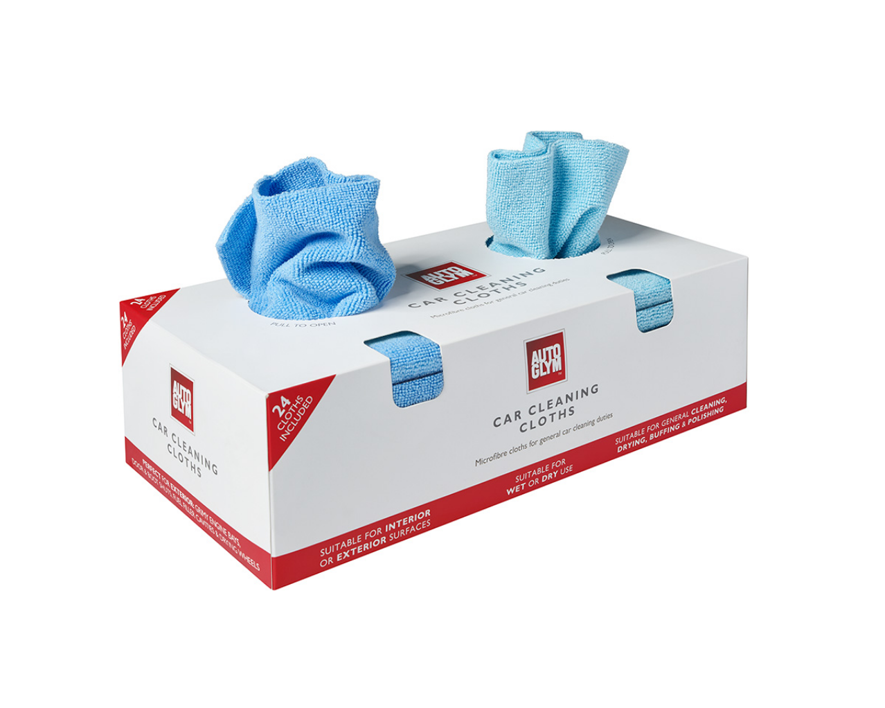 CLEANING CLOTHS AUTOGLYM CCCLOTH24 24 PACK MICROFIBRE 32 cm X 32 cm 250 GSM