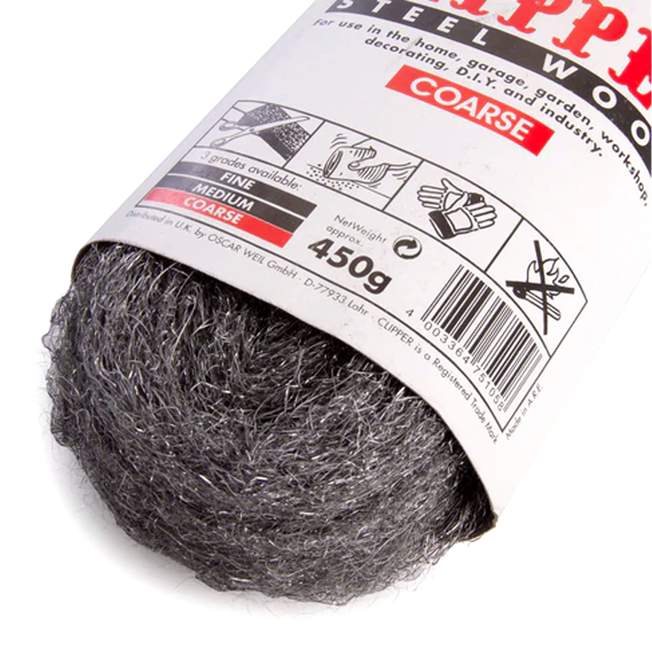 STEEL WIRE WOOL (COARSE) 450g RE EMT3