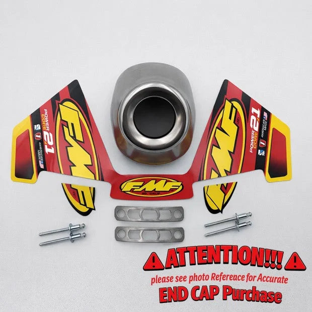 POWERCORE 2.1 REPLACEMENT SLASH CUT STAINLESS END CAP CONE 1.090