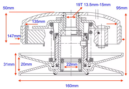 CLUTCH ASSEMBLY HONDA CF CN 250 MOTO 250 SCOOTER BUGGY MOPED