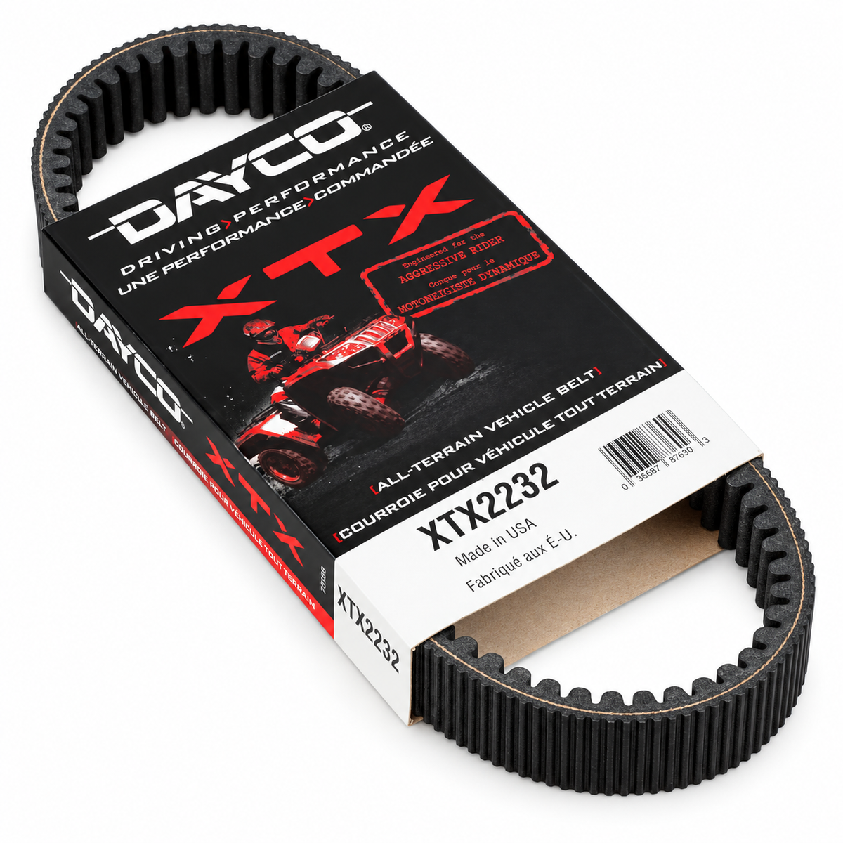 DRIVE BELT CVT DAYCO XTX2232 00-09 ARCTIC CAT 400 500 4X4 AUTO SUZUKI LT-A500F VINSON