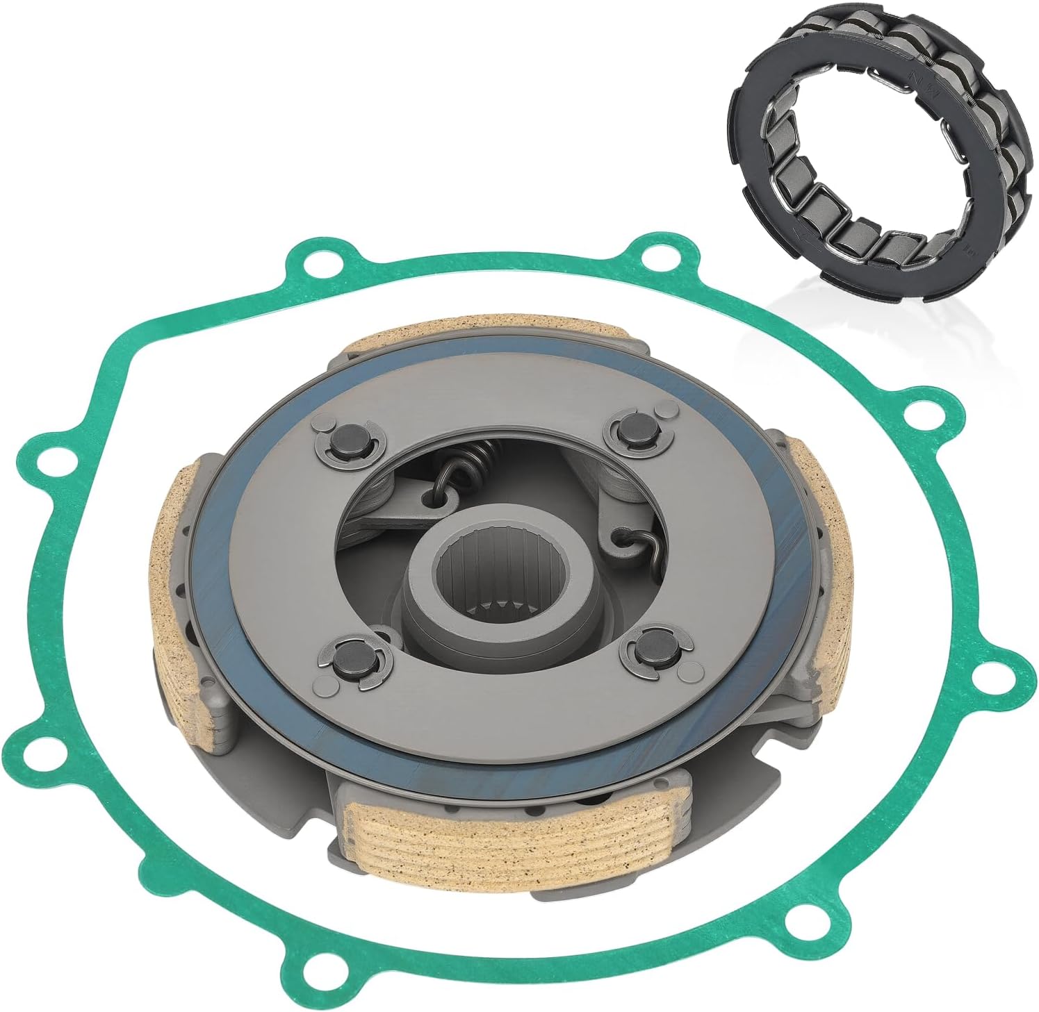 Wet Clutch Carrier & One Way Bearing w/ Gasket Yamaha Bruin Grizzly Wolverine 350 YFM350 2004-2012 5UH-16620-00-00