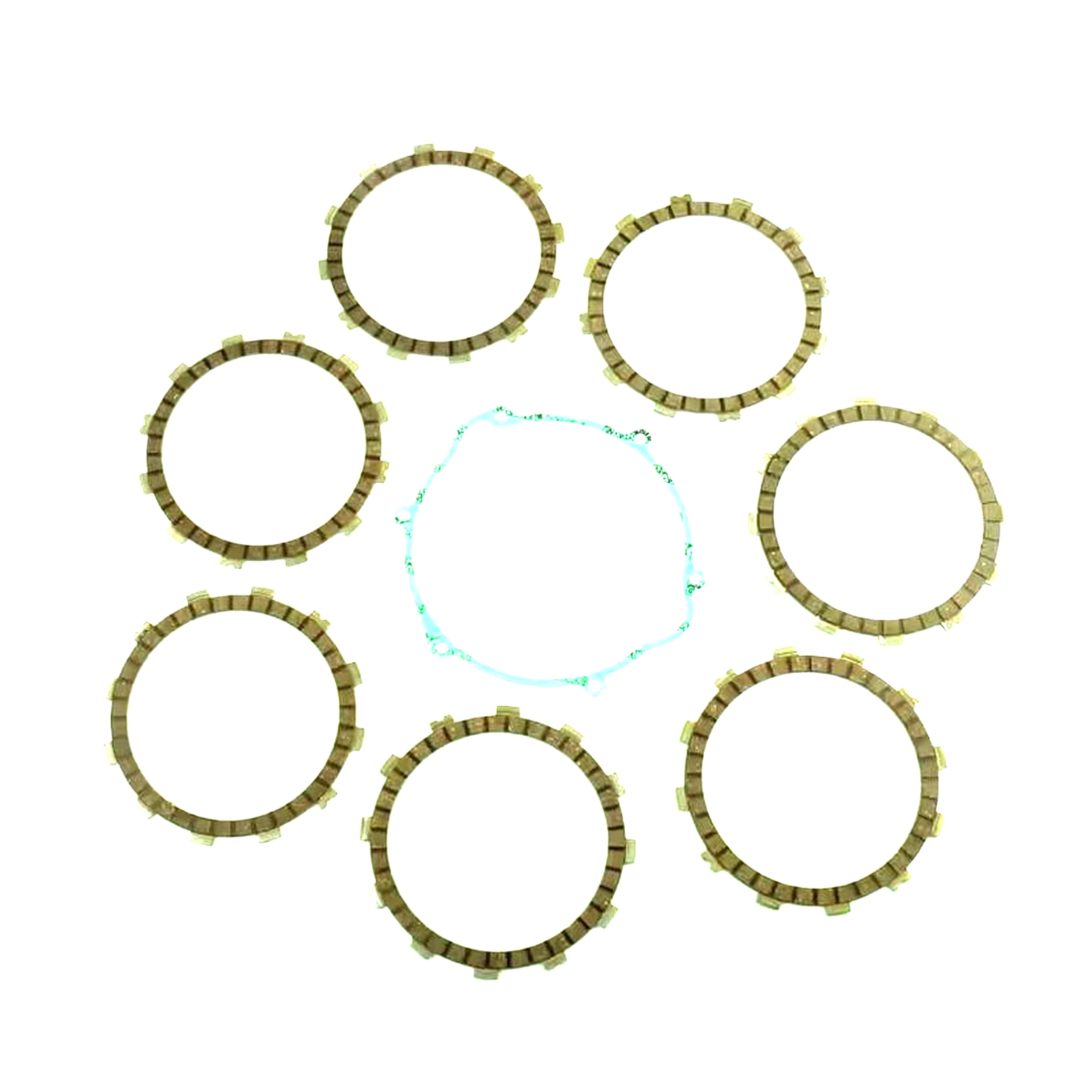 CLUTCH FRICTION PLATE SET HSQ TE400 01-04, ATHENA P40230007, WITH GASKET