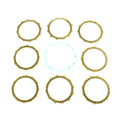 CLUTCH FRICTION PLATE SET HSQ TC610 98-99, ATHENA P40230011, WITH GASKET
