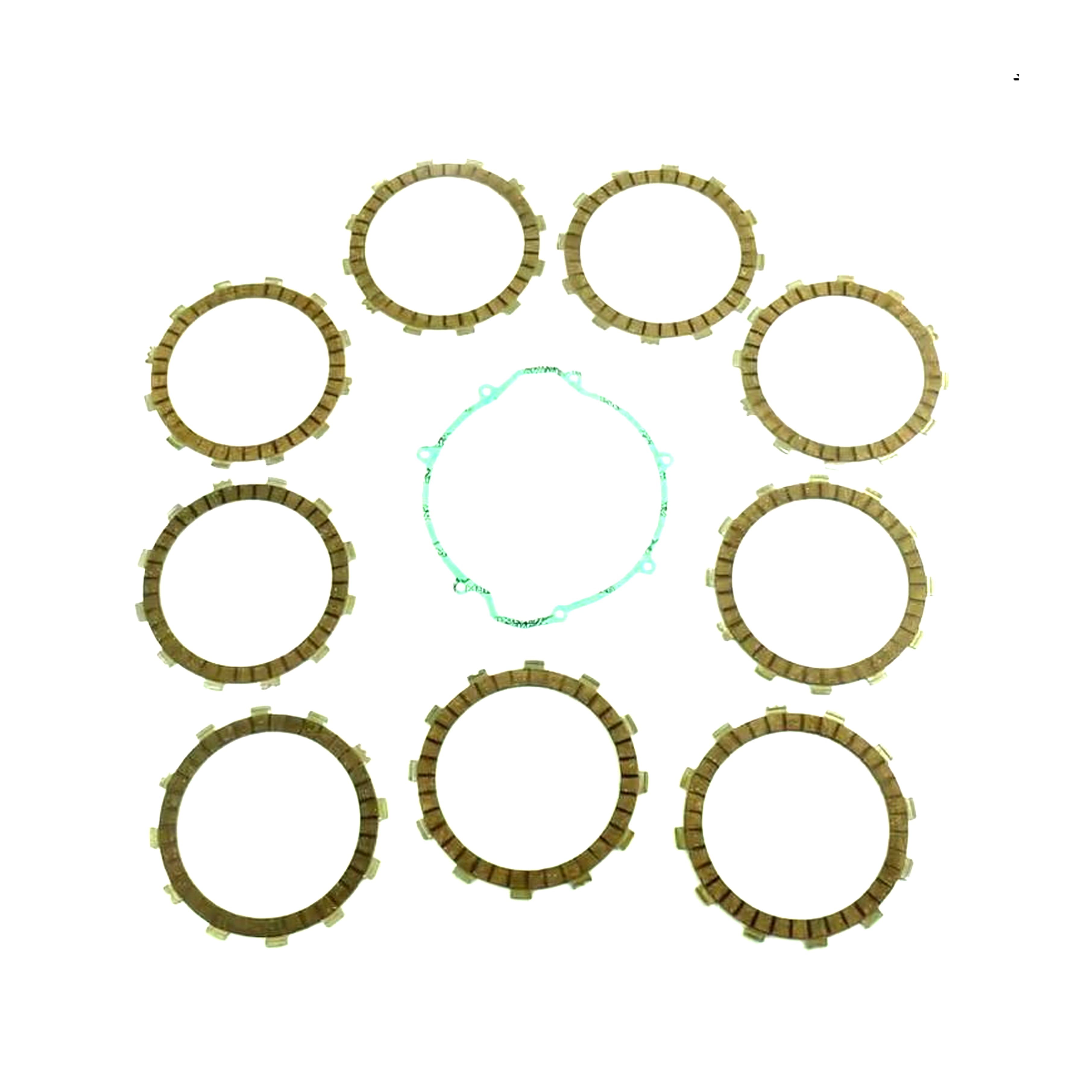 CLUTCH FRICTION PLATE SET KTM SX250 94-02, ATHENA P40230037, WITH GASKET
