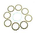 CLUTCH FRICTION PLATE SET YAMAHA WR400F 00-02, ATHENA P40230067, WITH GASKET