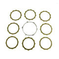 CLUTCH FRICTION PLATE SET KAWA KX250 94-04, ATHENA P40230070, WITH GASKET