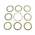 CLUTCH FRICTION PLATE SET KAWA KX250 05-08, ATHENA P40230071, WITH GASKET