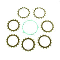 CLUTCH FRICTION PLATE SET YAMAHA YZ125 89-90, ATHENA P40230072, WITH GASKET