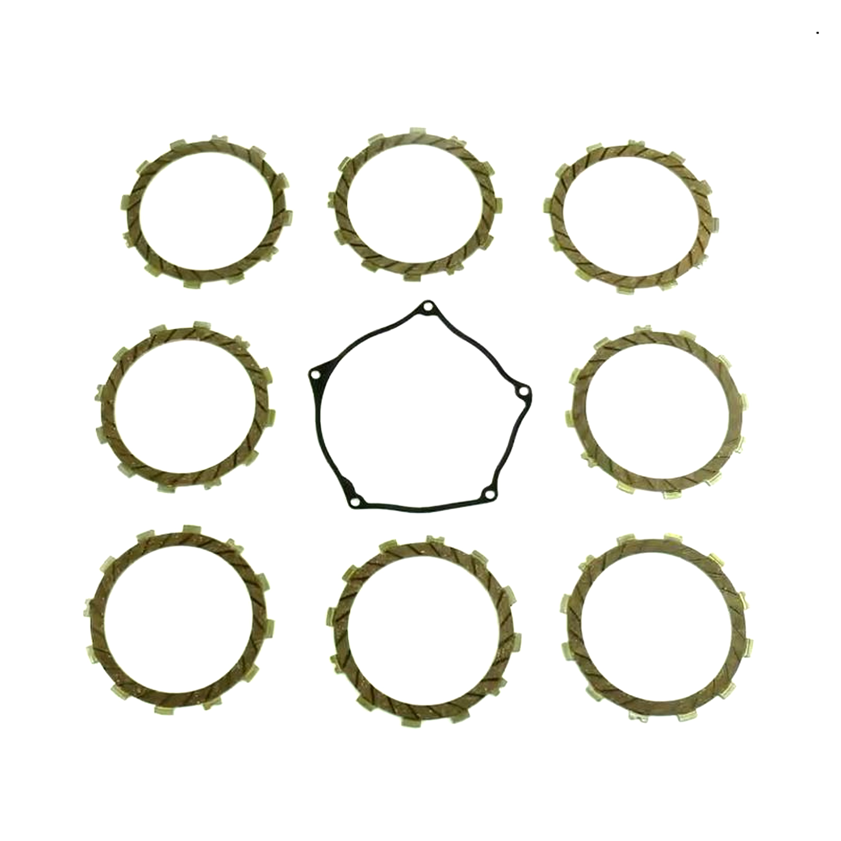 CLUTCH FRICTION PLATE SET KAWA KX250F 09-16, ATHENA P40230080, WITH GASKET