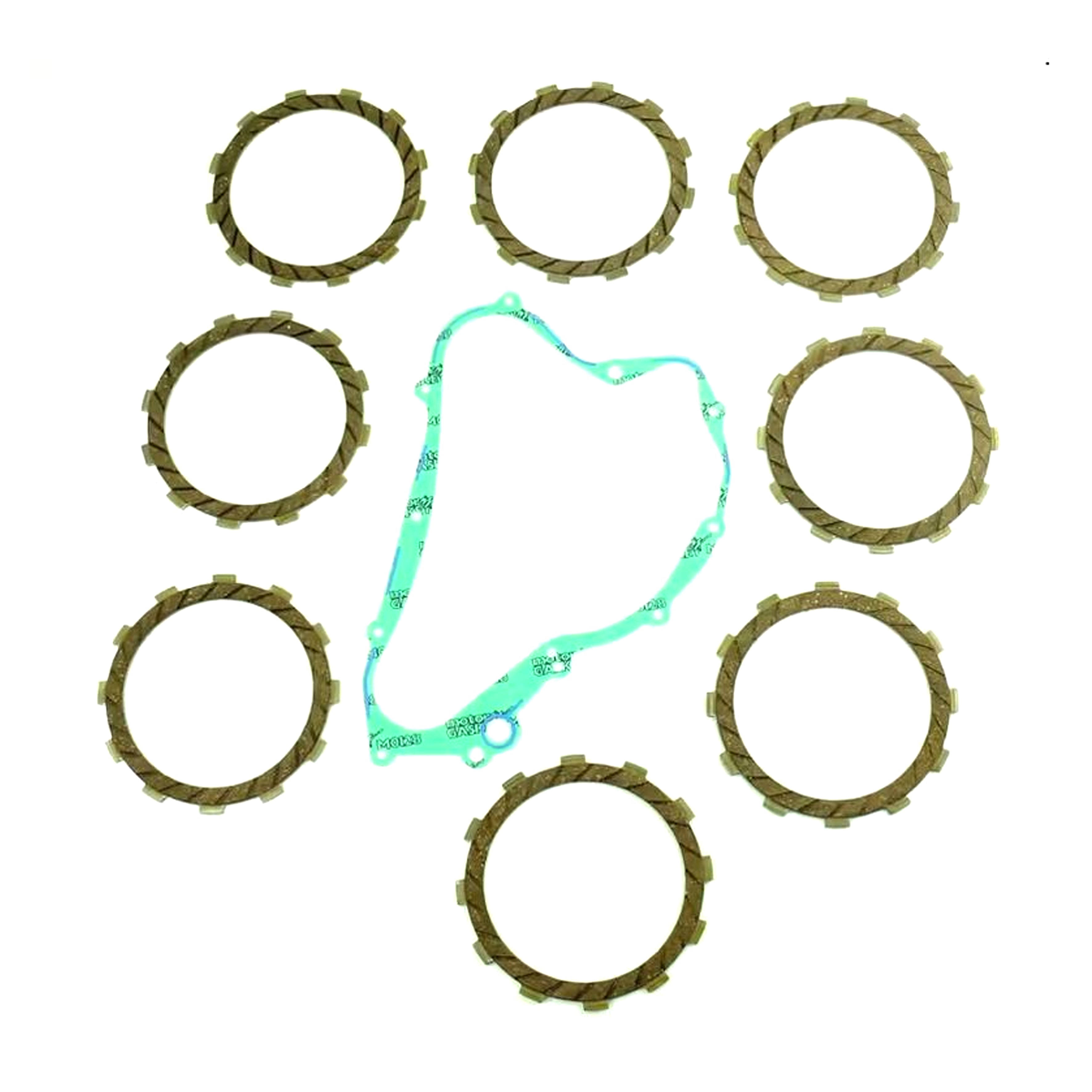 CLUTCH FRICTION PLATE SET SUZUKI RM125 92-01, ATHENA P40230087, WITH GASKET