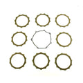 CLUTCH FRICTION PLATE SET KAWA KX450F 06-15, ATHENA P40230095, WITH GASKET