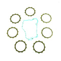 CLUTCH FRICTION PLATE SET YAMAHA YZ125 91-92, ATHENA P40230098, WITH GASKET