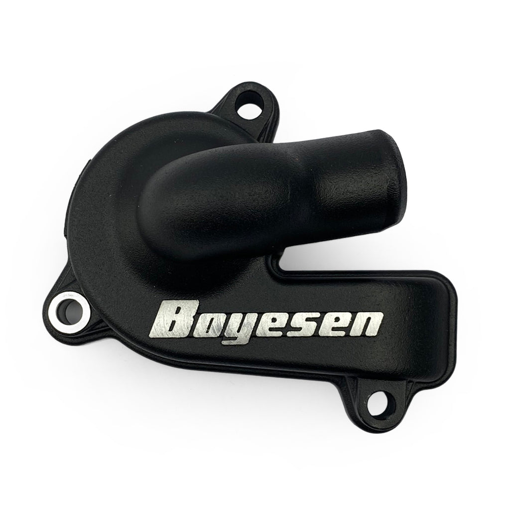 WATER PUMP COVER BLACK 23-24 KTM 250/350 SX-F, BOYESEN WPK44CB SUPERCOOLER