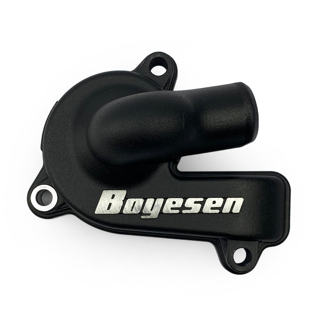 WATER PUMP COVER BLACK 23-24 KTM 250/350 SX-F, BOYESEN WPK44CB SUPERCOOLER