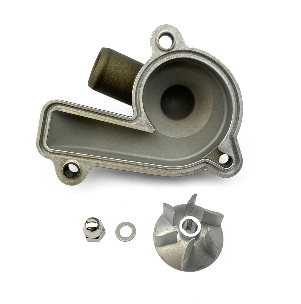 WATER PUMP COVER MAGNESIUM 23-24 KTM 250/350 SX-F, BOYESEN WPK44CM SUPERCOOLER