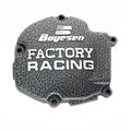 IGNITION COVER 03-07 KX125, BOYESEN SC-11AL BLACK/SILVER, VEIN