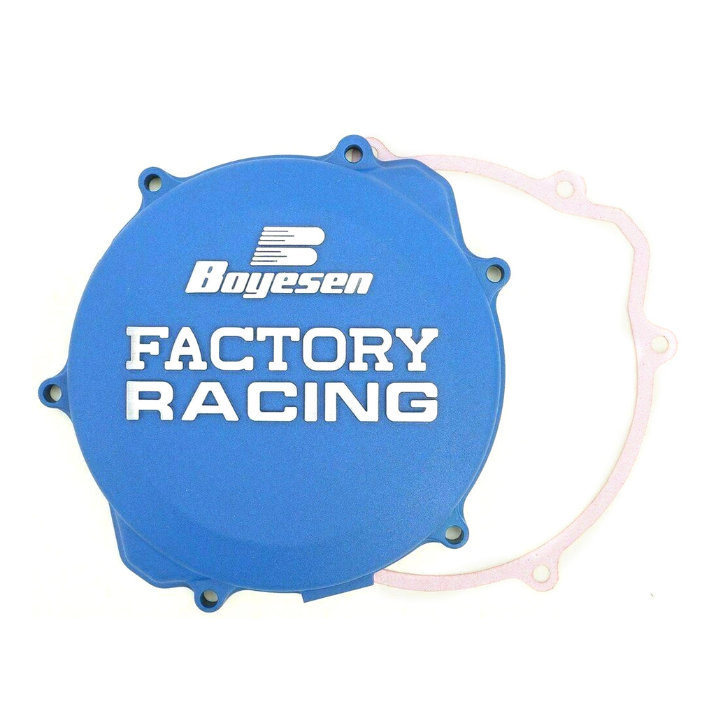 CLUTCH COVER 99-25 YZ250, BOYESEN CC-32AL BLUE