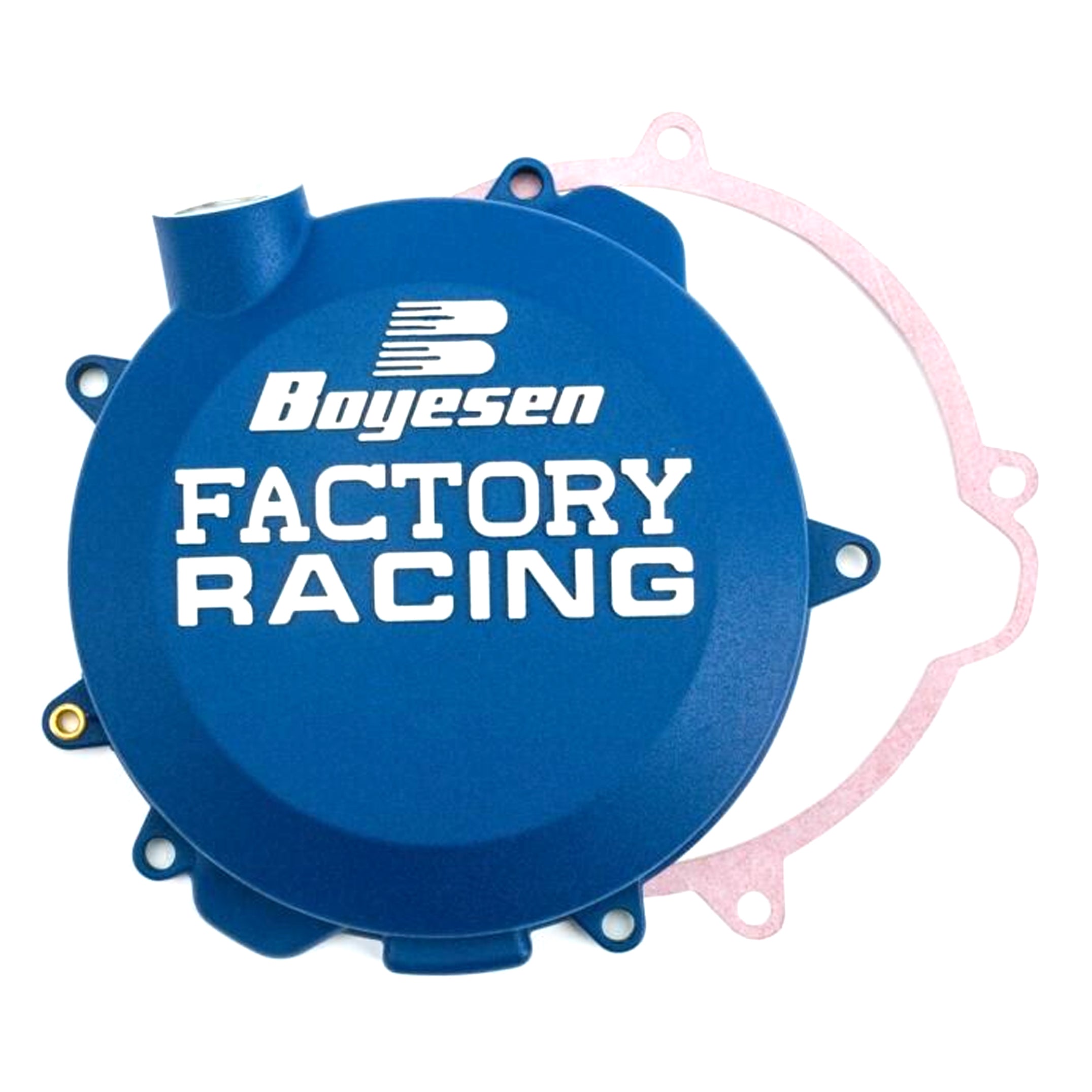 CLUTCH COVER 16-21 KTM 125 SX, BOYESEN CC-41AL, BLUE