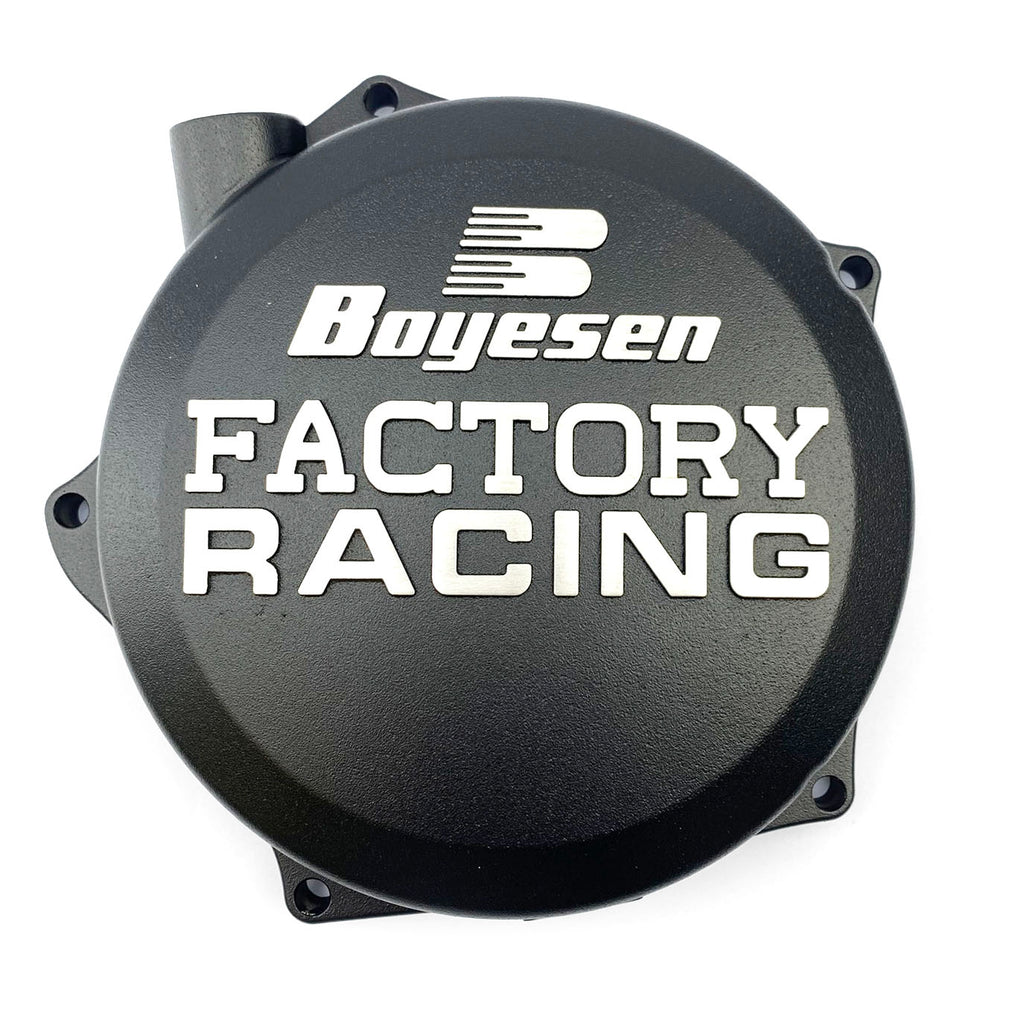 CLUTCH COVER 21-25 KX250/X KAWASAKI, BOYESEN CC-17CB, BLACK