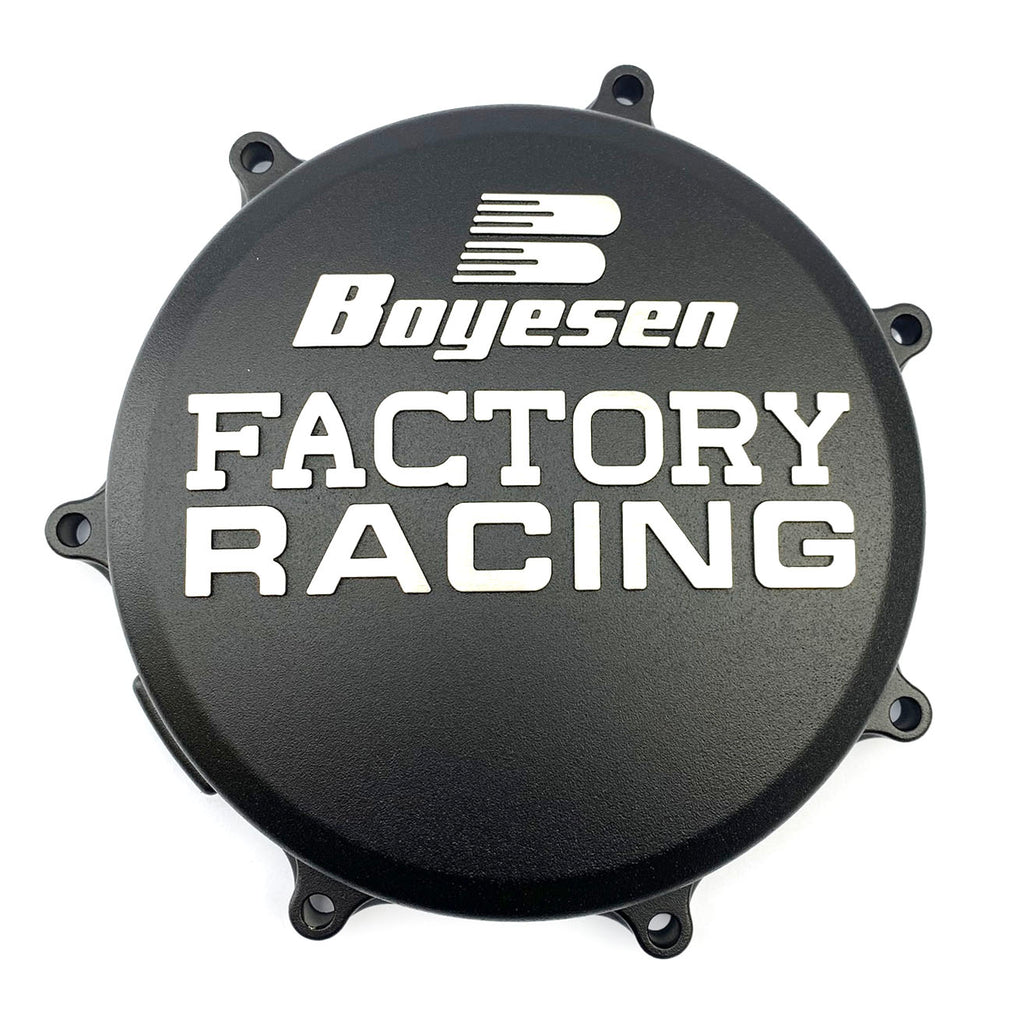 CLUTCH COVER 21-23 KX450/X KAWASAKI, BOYESEN CC-18DB, BLACK