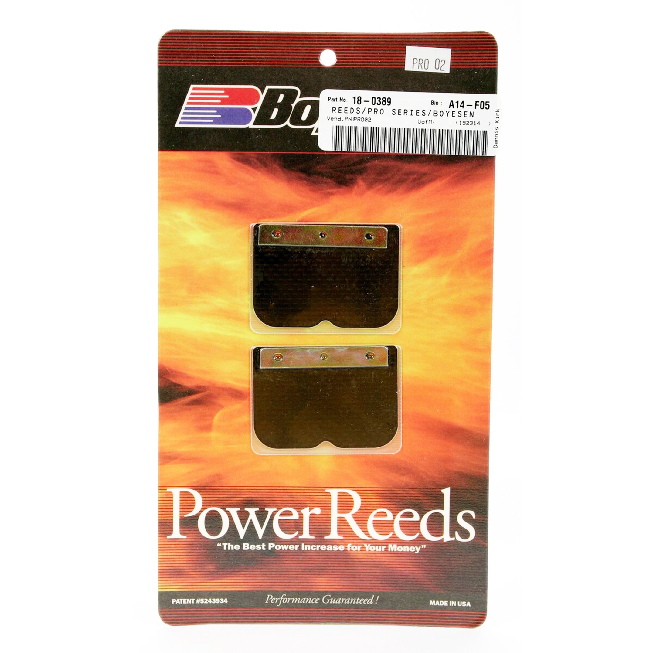 PRO-02 REEDS CR250R 88-98, Boyesen Pro Series Reeds - PRO, PRO2