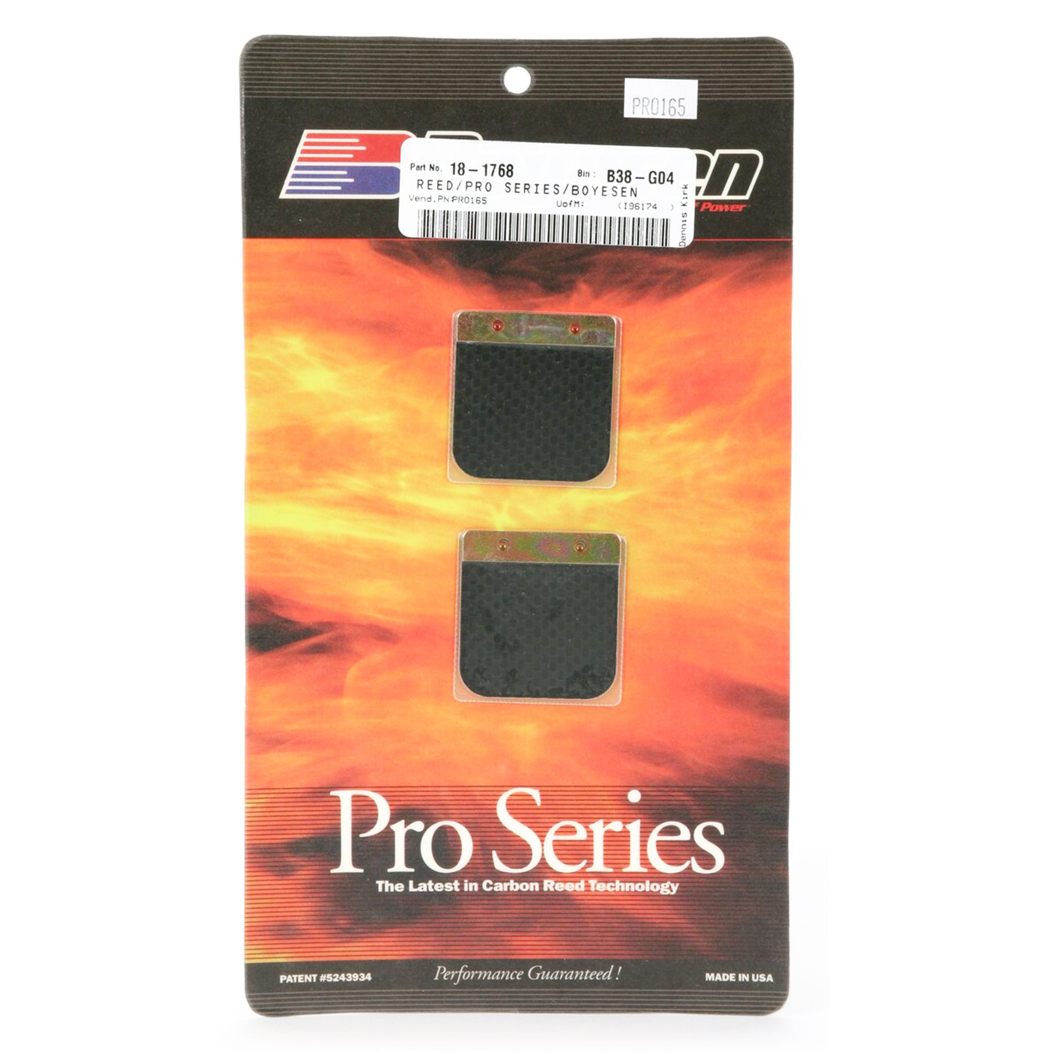 PRO-165 BOYESEN REEDS, Boyesen Pro Series Reeds - PRO, BR010165