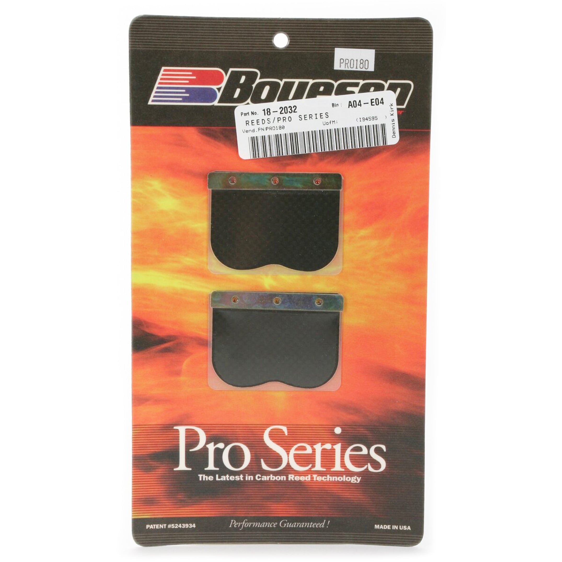PRO-180 BOYESEN REED CARB, Boyesen Pro Series Reeds - PRO