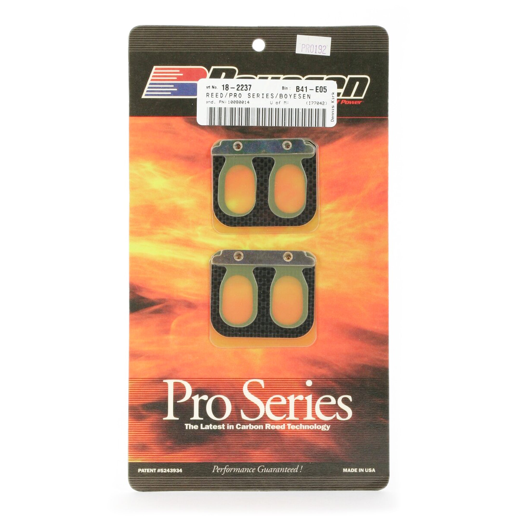 PRO-192 BOYESEN REEDS, Boyesen Pro Series Reeds - PRO