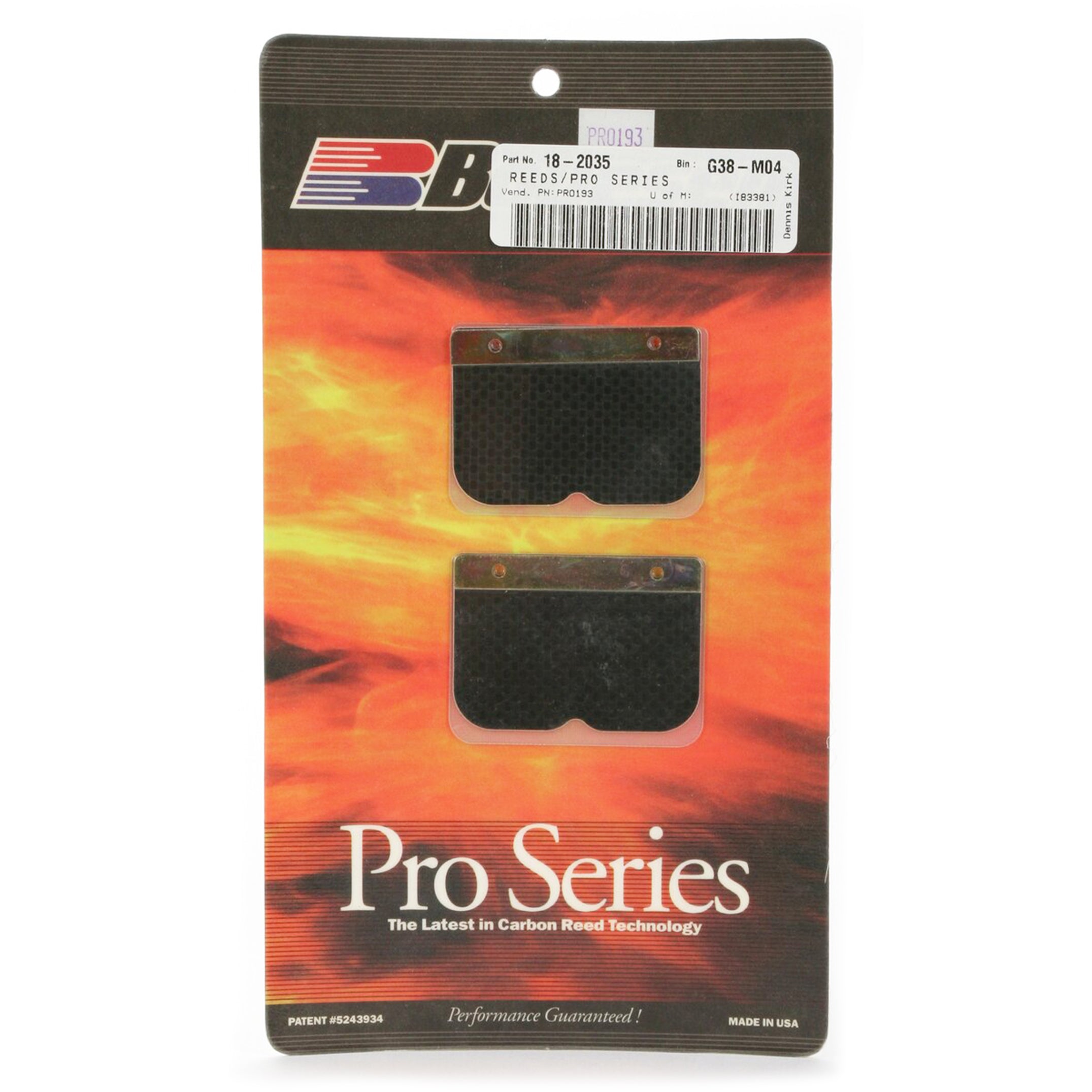 PRO-193 BOYESEN REEDS, Boyesen Pro Series Reeds - PRO, PRO-193