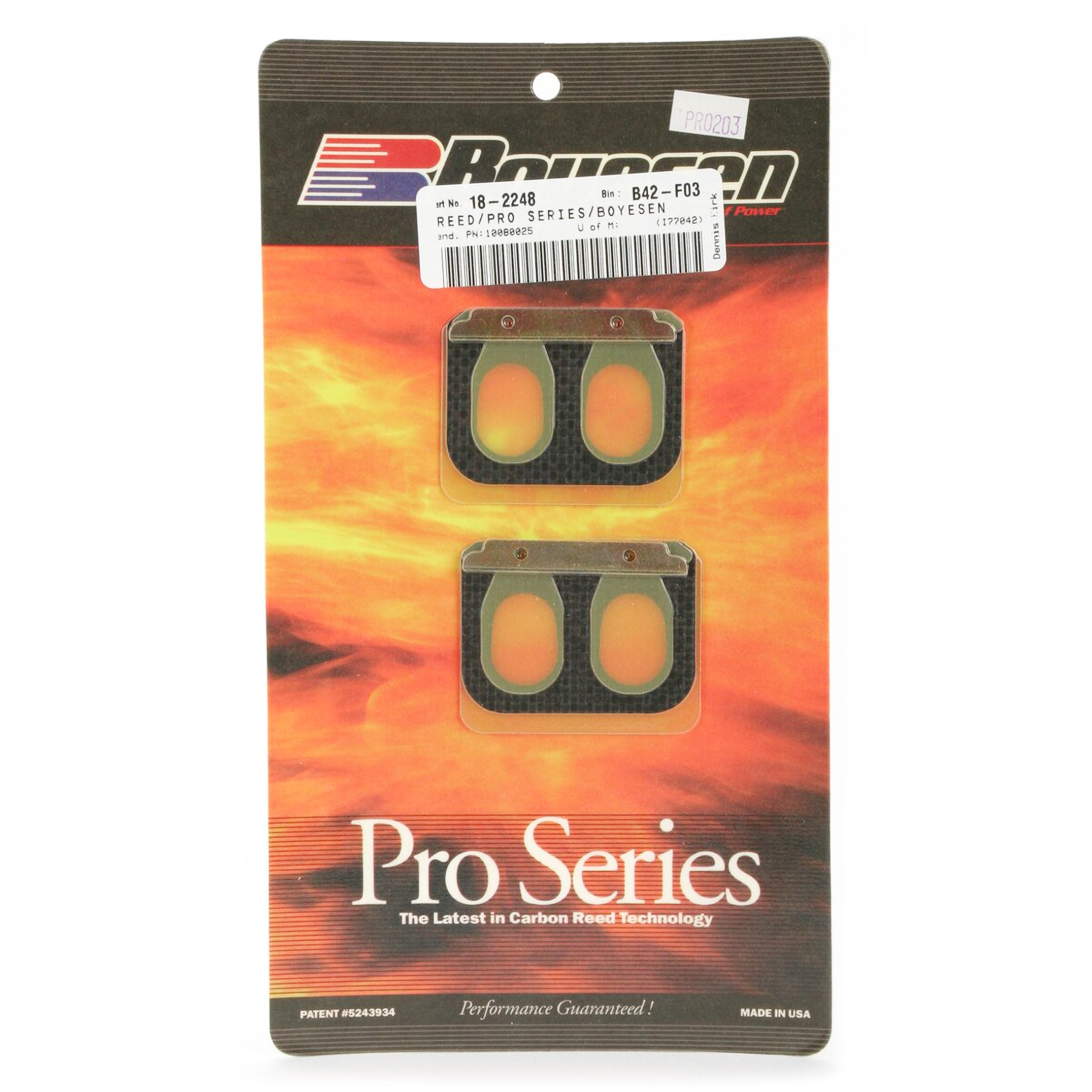 PRO-203 BOYESEN REEDS, Boyesen Pro Series Reeds - PRO, PRO-203