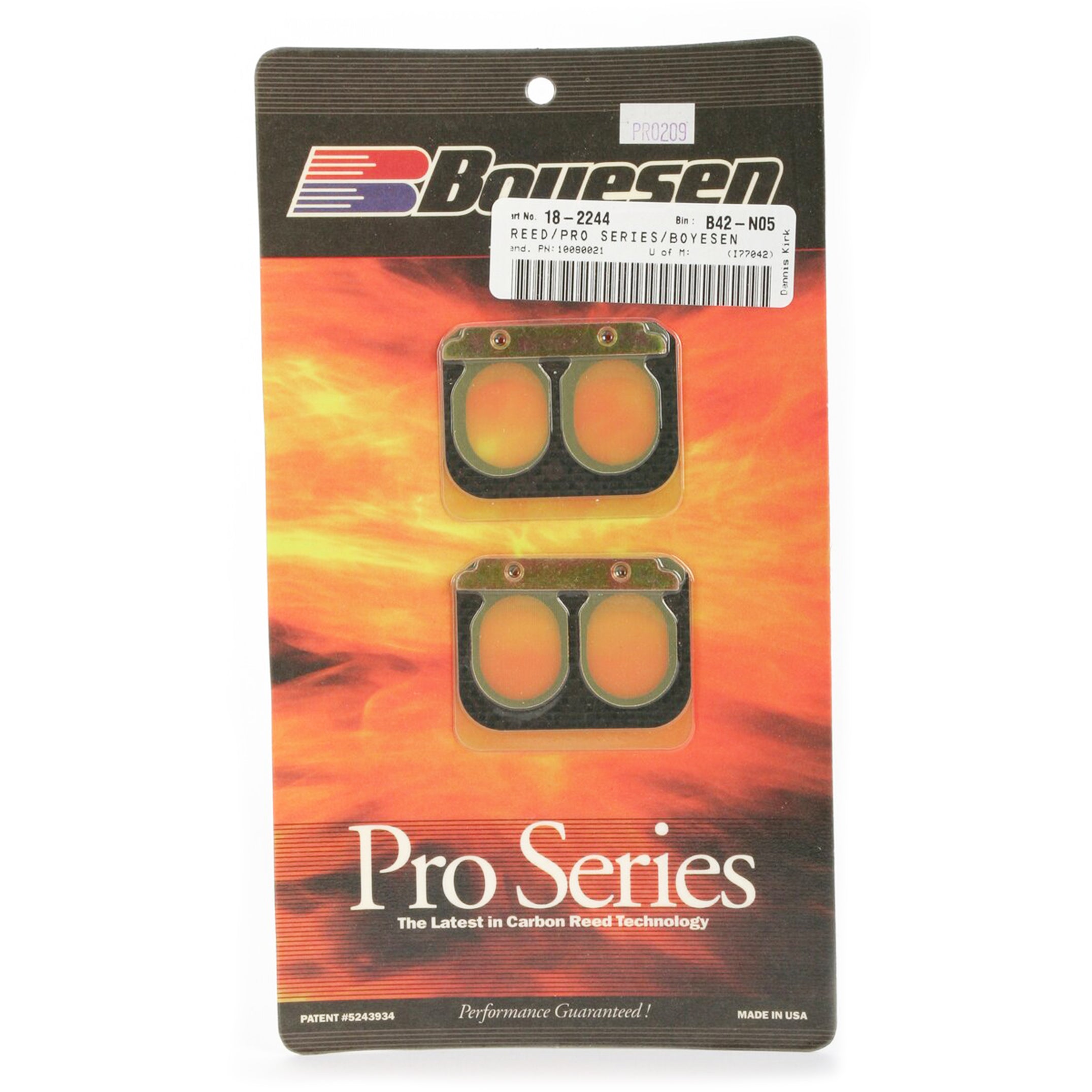 PRO-209 BOYESEN REEDS, Boyesen Pro Series Reeds - PRO, PRO-209