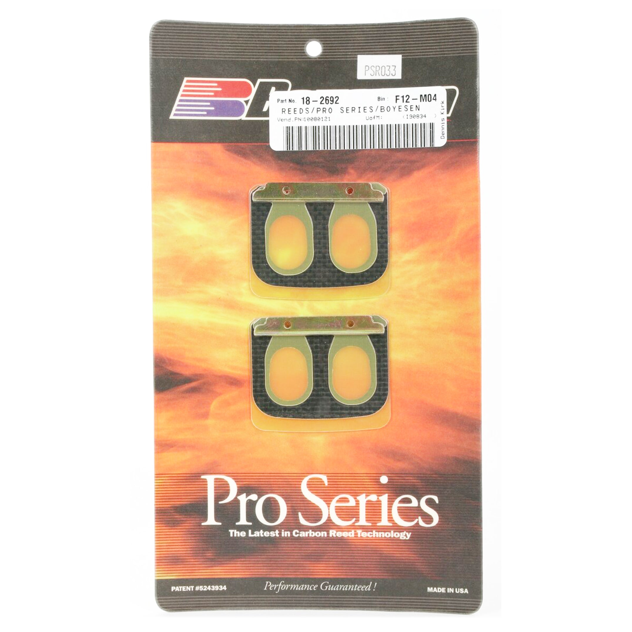 PSR-033 BOYESEN BLOCK REEDS PRO-33, Boyesen Pro Series Reeds - PRO