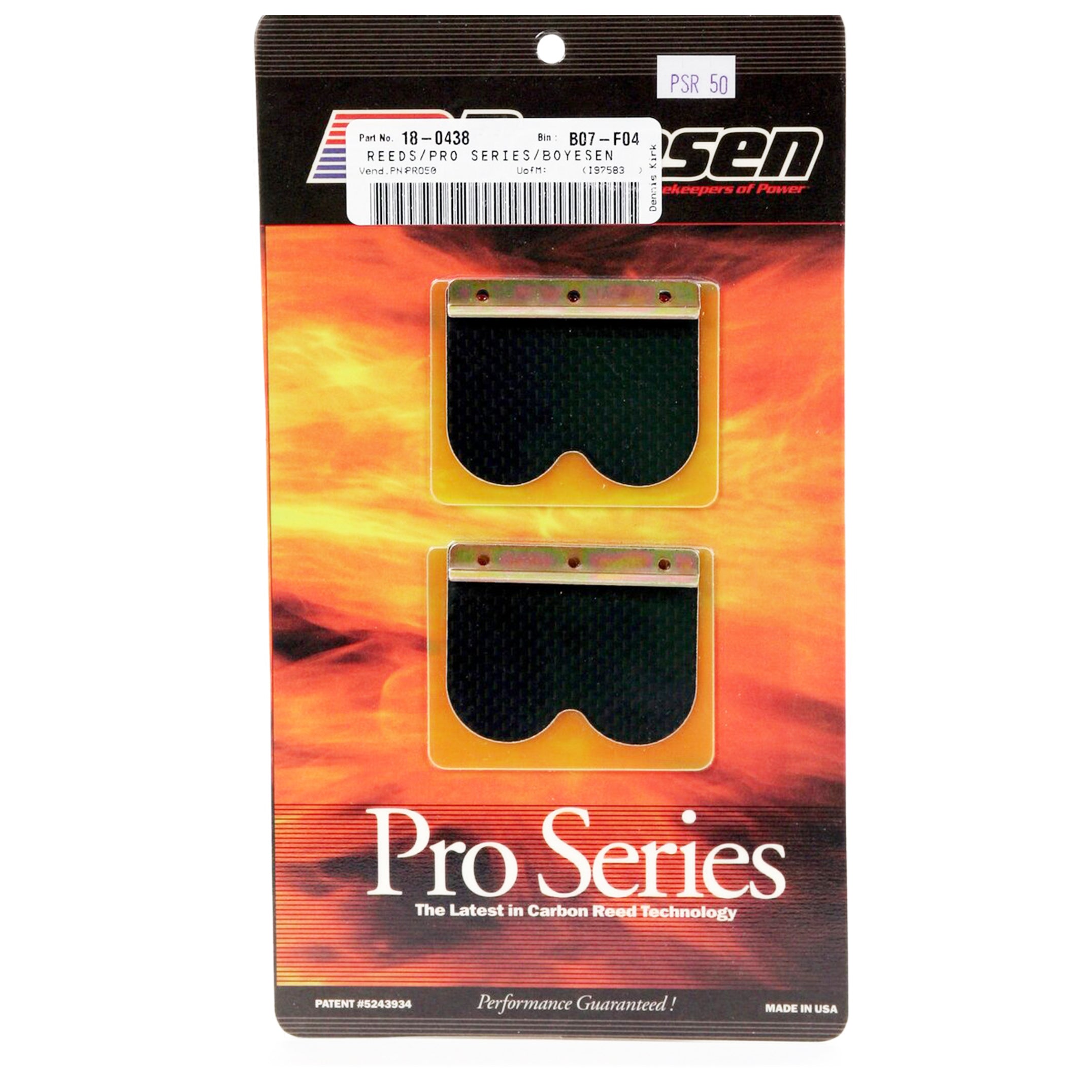PSR-50 BOYESEN REEDS, Boyesen Pro Series Reeds - PRO
