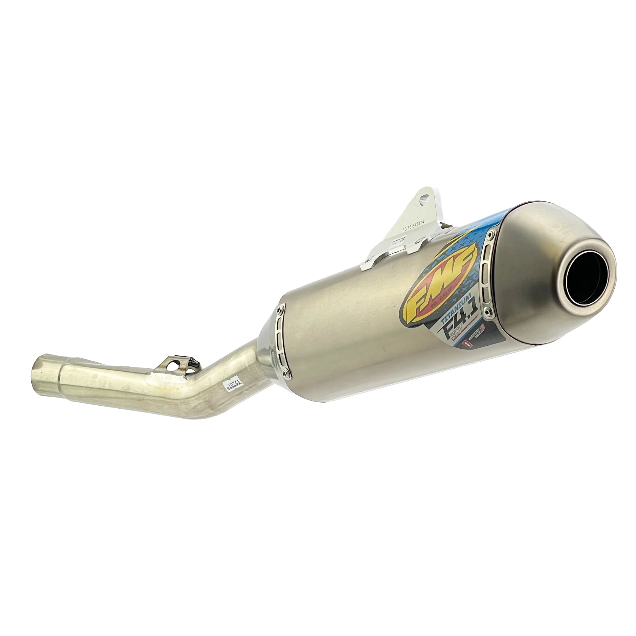 END OF LINE Factory 4.1 RCT Titanium Exhaust Silencer 17-18 Kawasaki KX 250 F - FMF 042358