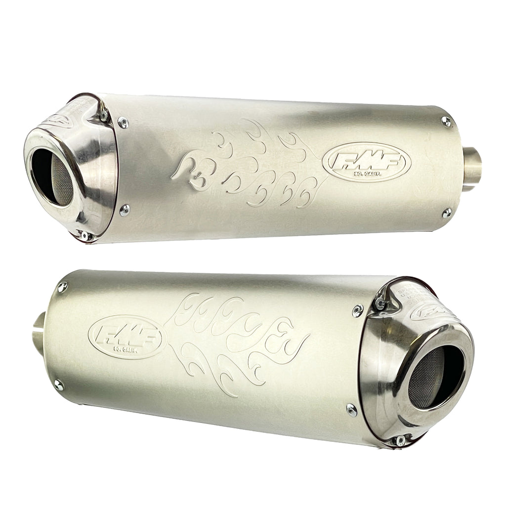 END OF LINE Powercore 4 Dual Exhaust System 08-10 Yamaha Rhino 700 - FMF 044280