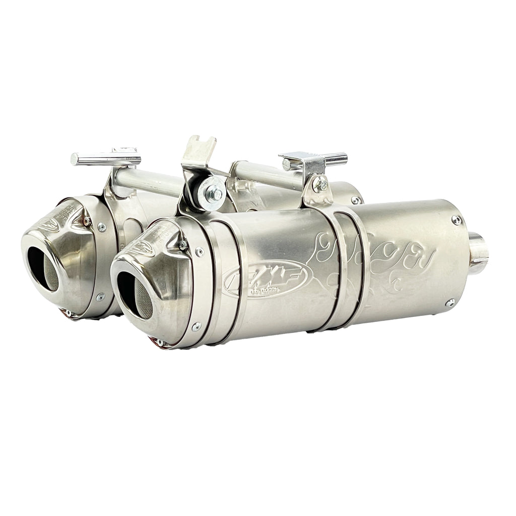 END OF LINE Powercore 4 Dual Exhaust System 08-12 Kawasaki TERYX 750 - FMF 042172