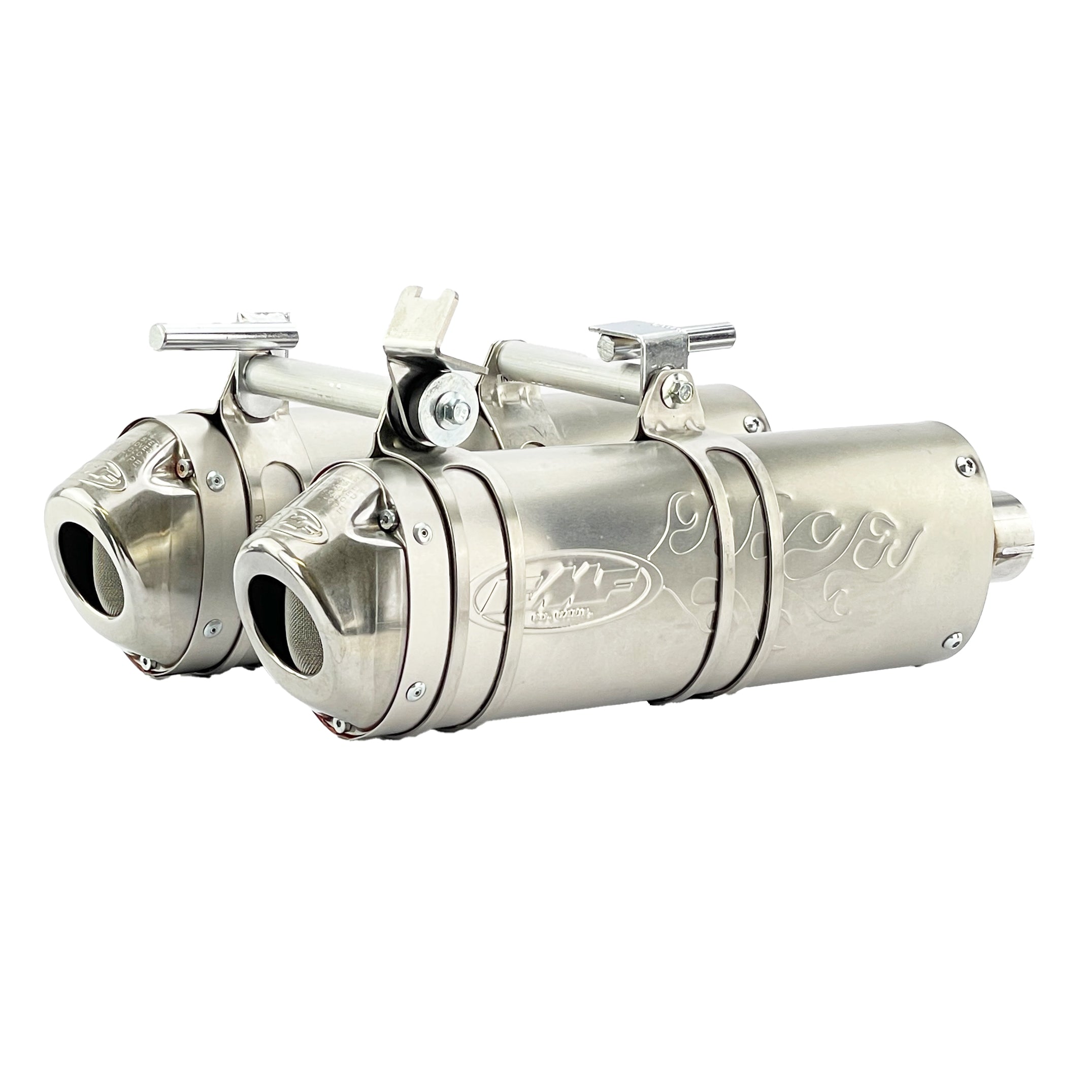 END OF LINE Powercore 4 Dual Exhaust System 08-12 Kawasaki TERYX 750 - FMF 042172