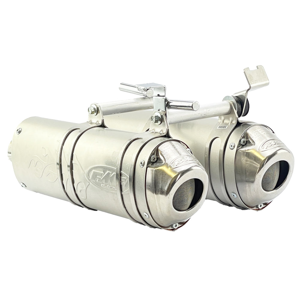 END OF LINE Powercore 4 Dual Exhaust System 08-12 Kawasaki TERYX 750 - FMF 042172