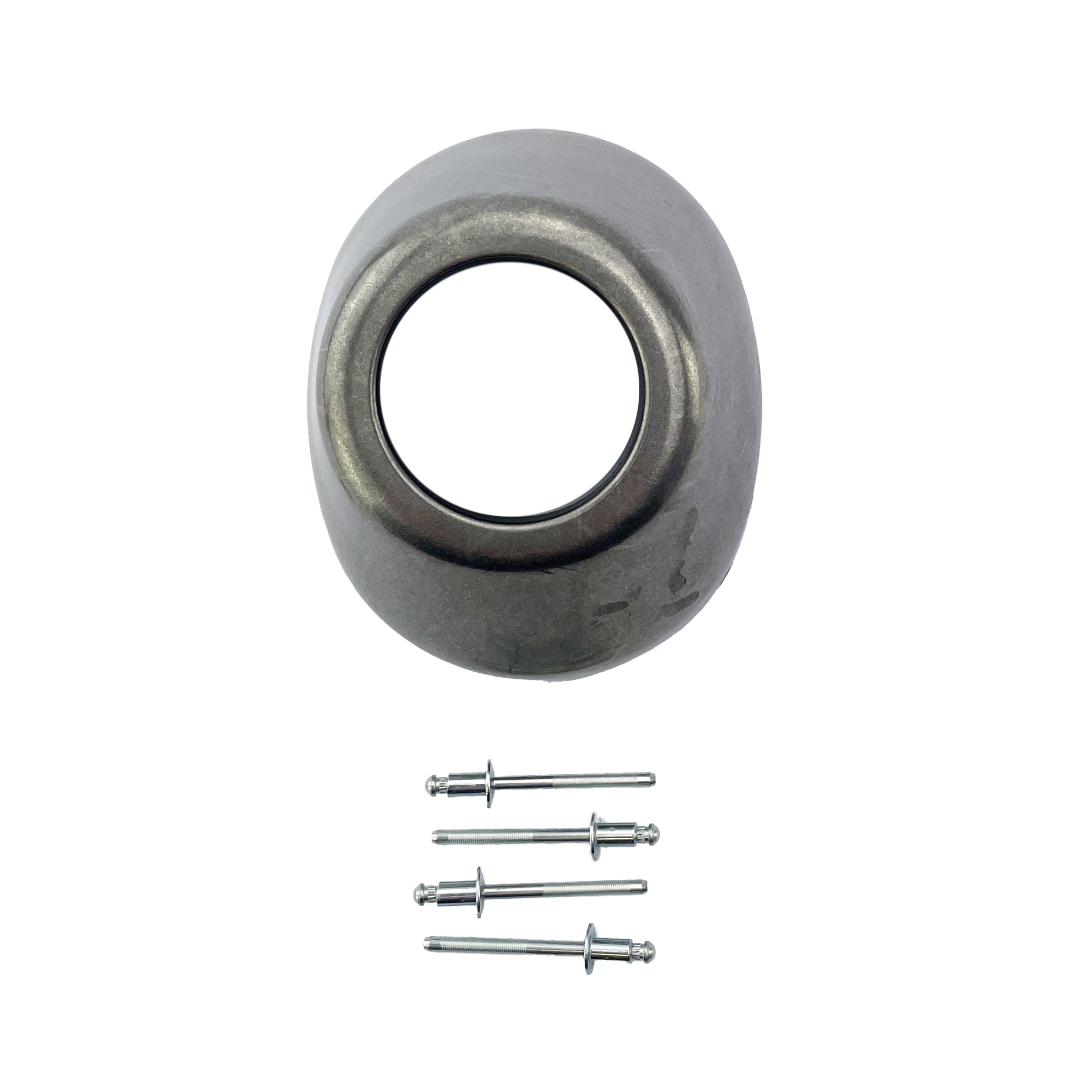 Exhaust End Cap Straight Cut Stainless Steel Powercore 4 Q4 PCT 00-00 Universal - FMF 040634