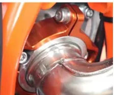 Exhaust Tip Muffler Pipe Clamp Flange Guard KTM EXC XC SX XCW TPI Six Days 250 300 2017-2022 2023 Husqvarna TE TC TX GasGas