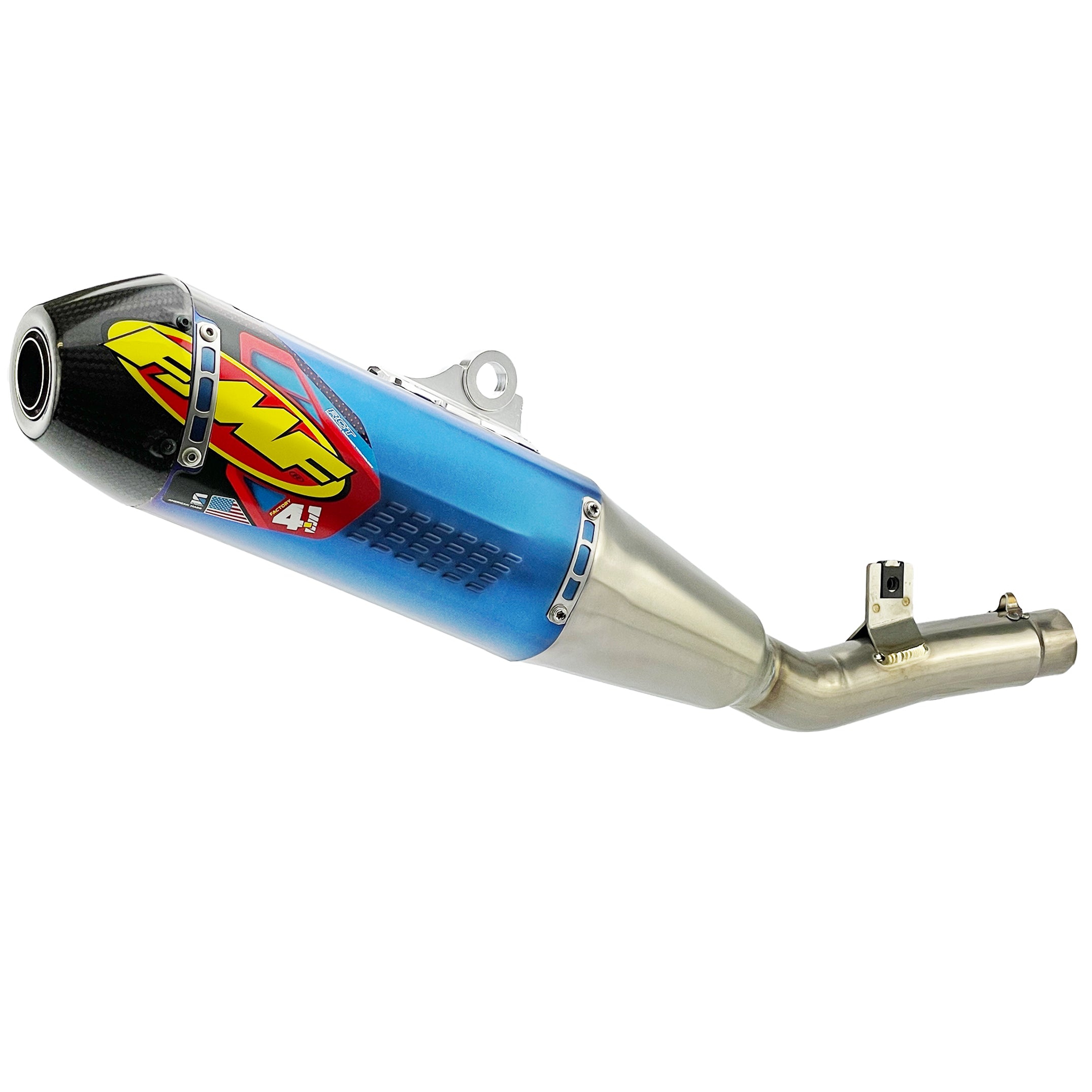 Factory 4.1 RCT Titanium Anodized Exhaust Silencer 24-25 Kawasaki KX 450 F X - FMF 042404