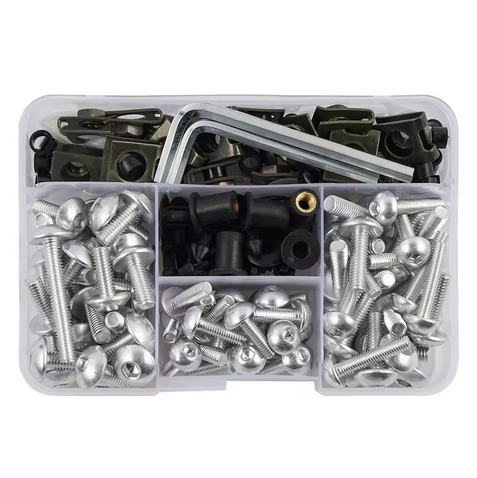 FAIRING BOLT KIT 190Pcs BLACK SUZUKI SV 650 1000 V-STROM 650 1000 BANDIT 400 600 1200 GSF 400 1200 GS500