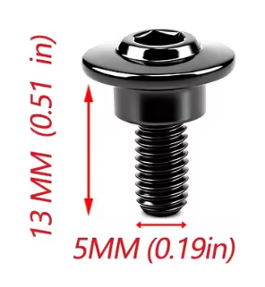 DUCATI FAIRING M5 X 13mm SHOLDER SCREW 10PCS V2 V4 848 899 959 1098 1198 1199 1299 STAINLESS STEEL 304