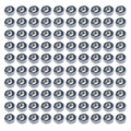 STANDARD NUT M8 X 1.25mm BRIGHT ZINC PLATED PACK OF 100