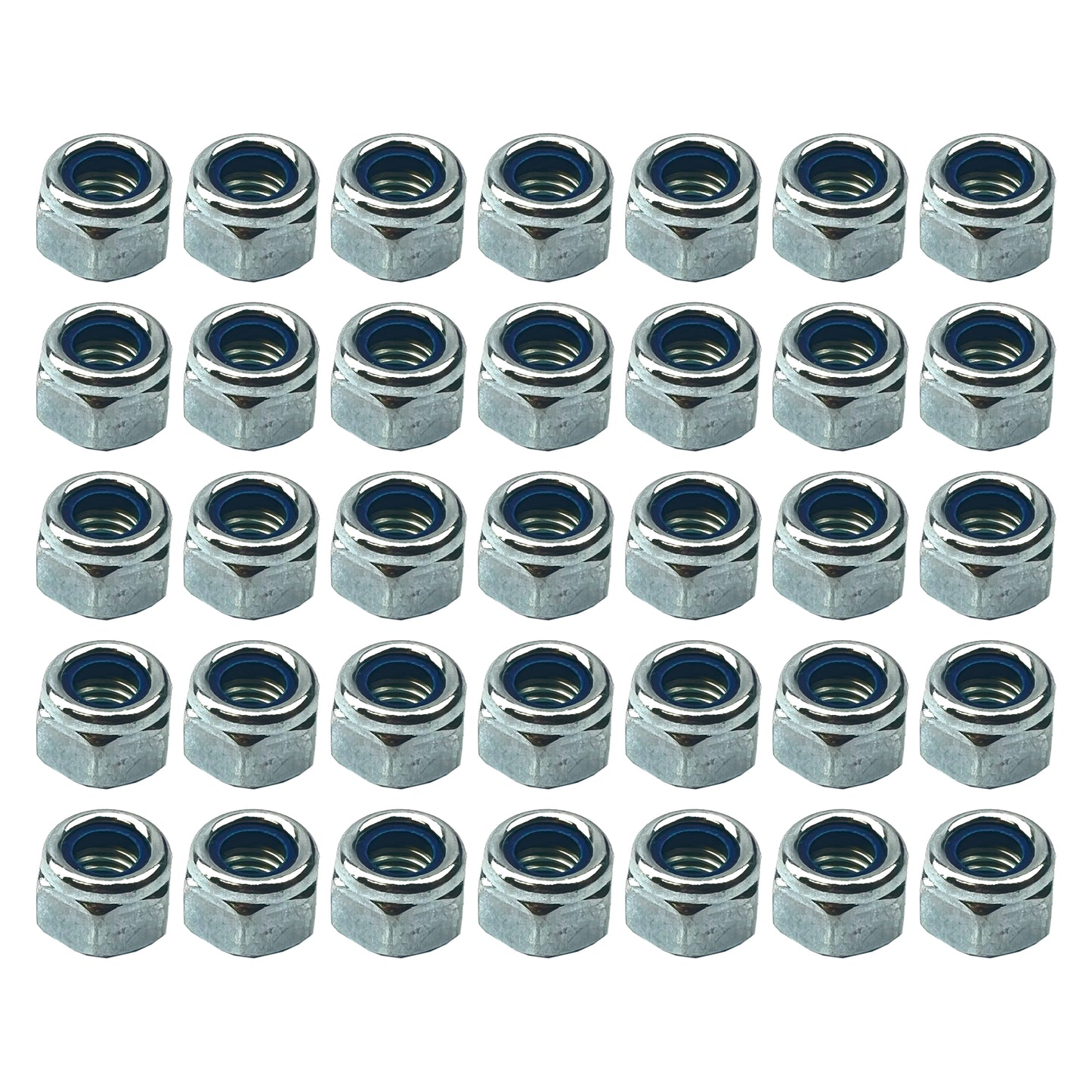 NYLOCK M8 NUT PACK/35, REGULAR9X13mm