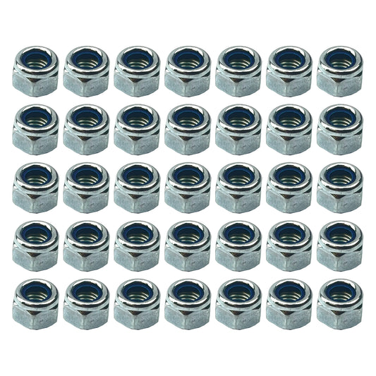 NYLOCK M8 NUT PACK/35, REGULAR9X13mm